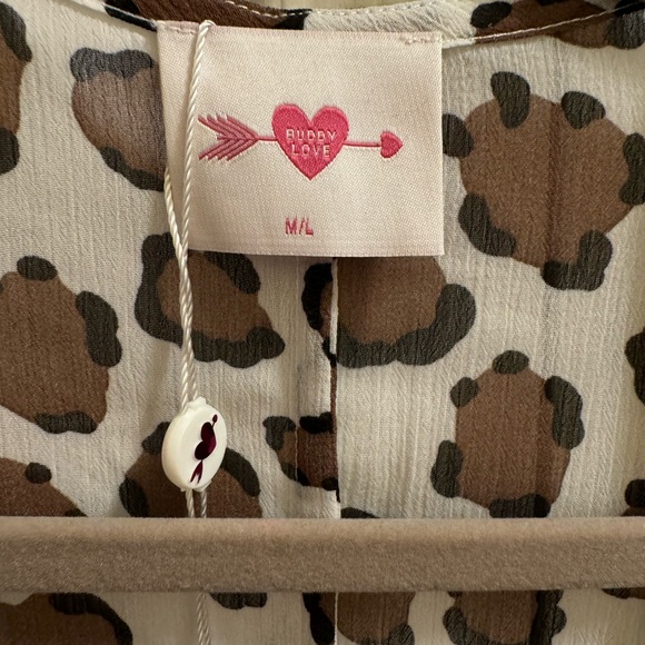 Buddy Love Leopard NWT caftan - Picture 2 of 3